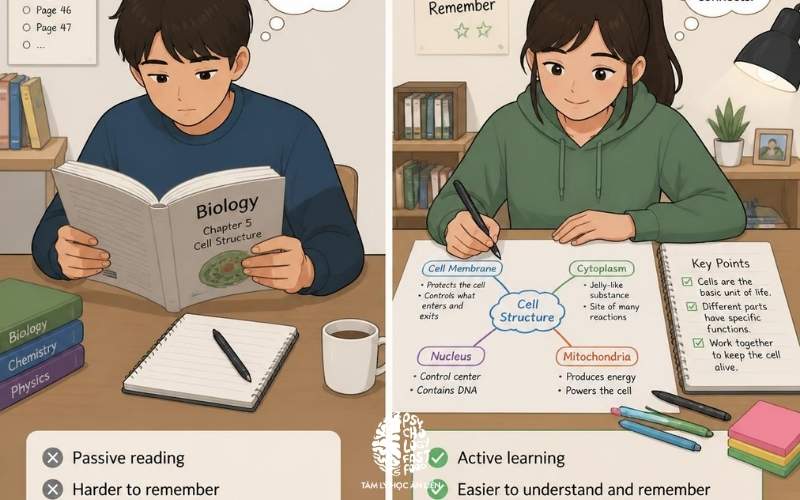 tâm lý học nhận thức là gì minh họa cách học và ghi nhớ
